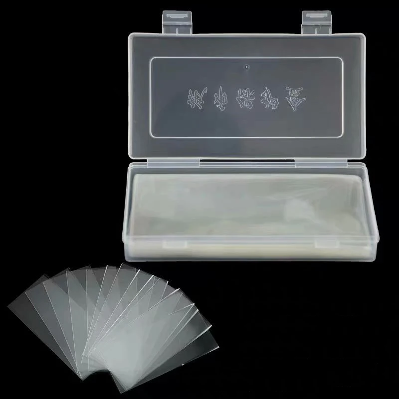 Clear Paper Money Holder Bill Protector Slab Holder Plastic Paper Money Sleeves with Storage Case for Money Bill Banknote Stamp