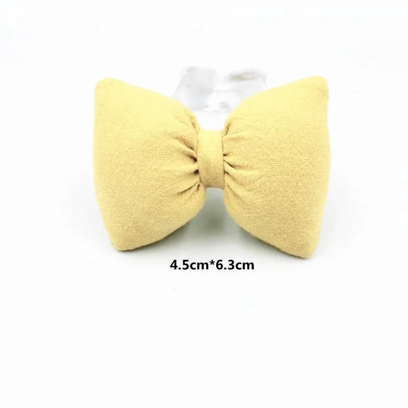 5Pcs Cute Cloth Bowknots Appliques Ornaments DIY Craft Supplies Kids Hair Accessories Materials Sewing Shoe Garment Padded Patch