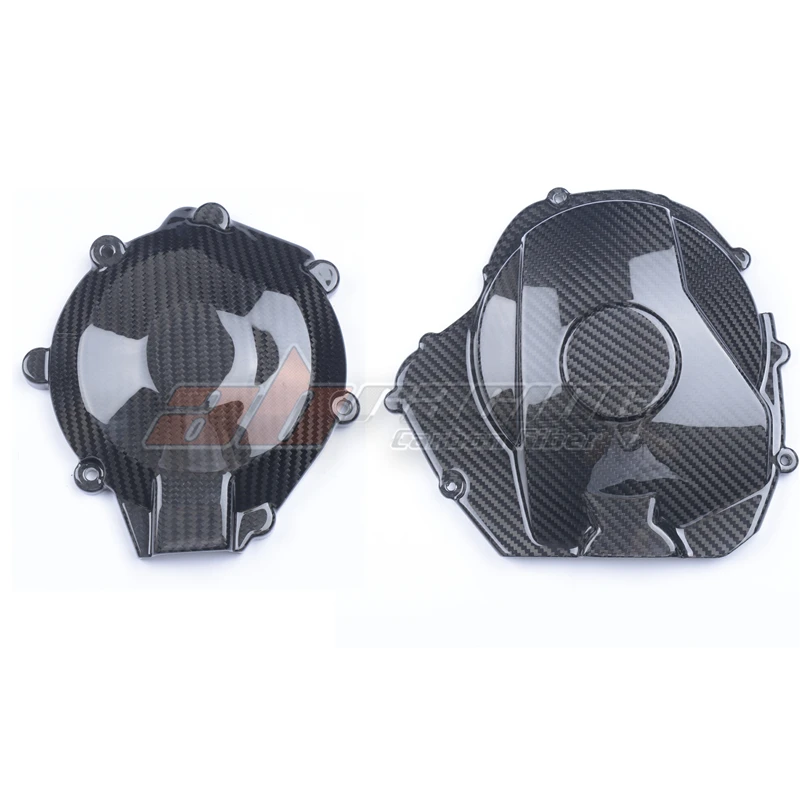 Engine Clutch Cover + Alternator  Cover For Suzuki GSXR 1000 2017-2022 Full Carbon Fiber 100% Twill