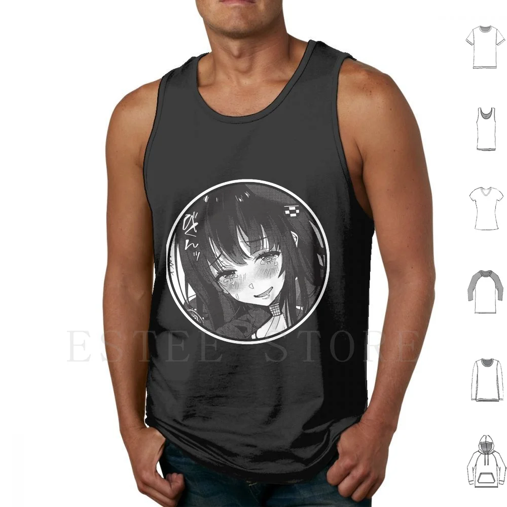Linda chica Anime y Manga camisetas sin mangas chaleco algodón Weaboo Echi Eroge Anime y Manga personajes de Anime Anime chicas lindo Kawaii
