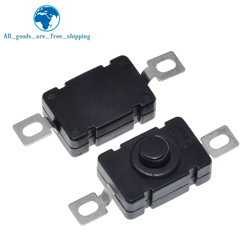 10pcs KAN-28 1.5A 250V Flashlight Switches Self Locking SMD Type 18 x 12mm Push Button Switches 1812-28A