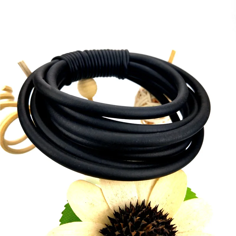 UKEBAY 2020 New Strange Leather Bangles For Women Charm Bracelets Handmade Rubber Jewelry Gothic Cuff Bracelet Body Accessories