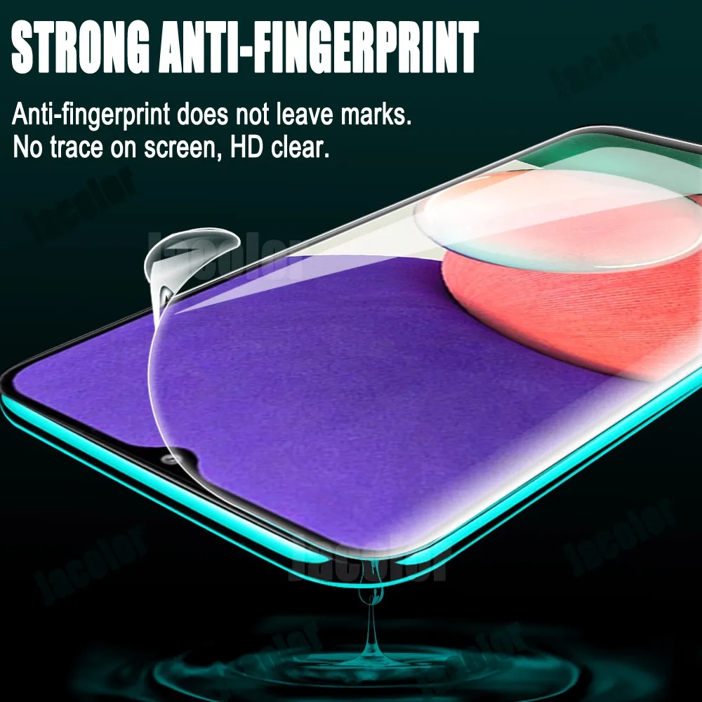 هيدروجيل فيلم لسامسونج غالاكسي A22 A12 A02S A03S حامي الشاشة/الغطاء الخلفي لينة فيلم/كاميرا الزجاج A 22 03S جل فيم غطاء كامل