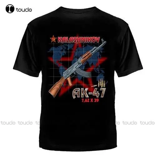 Summer Style Men O-Neck Tops Tees Summer Ak 47 T-Shirt Russia Cccp Udssr Moskau Kreml Russland Putin Udssr Kalaschnikowmens Tees