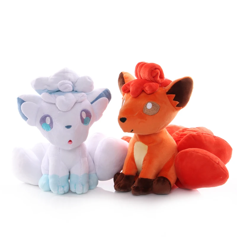 2pcs/lot 21cm Pokemon Vulpix Plush Toys Doll Fox Vulpix & Alola Vulpix Plush Soft Stuffed Toys for Children Kids Gifts