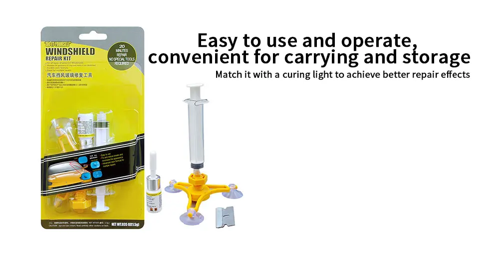Windshield Repair Kit Auto Glass Repair Tool