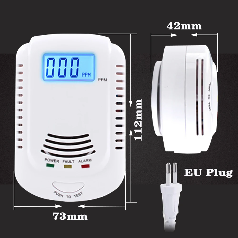 2 in 1 Gas Detector LED CO Carbon Monoxide Fire Sensors & Alarm Security Protection Sensor Gas New Arrivals