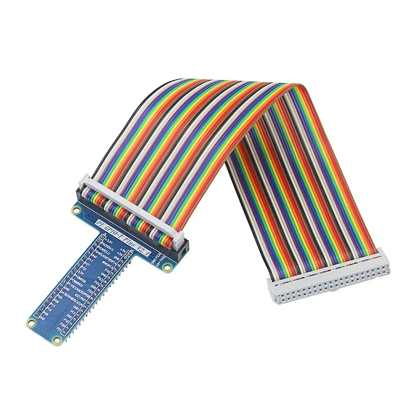 Aokin T Type GPIO Extension Board DIY Breadboard with 40Pin Flat Ribbon Cable 65PCS Jumper Wire Kit for Raspberry Pi 2 3 Model B