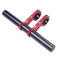 20cm 10cm Cycling Handlebar Bike Flashlight Holder Handle Bar Carbon Fiber Bicycle Extender Mount Bracket Bike Accessories