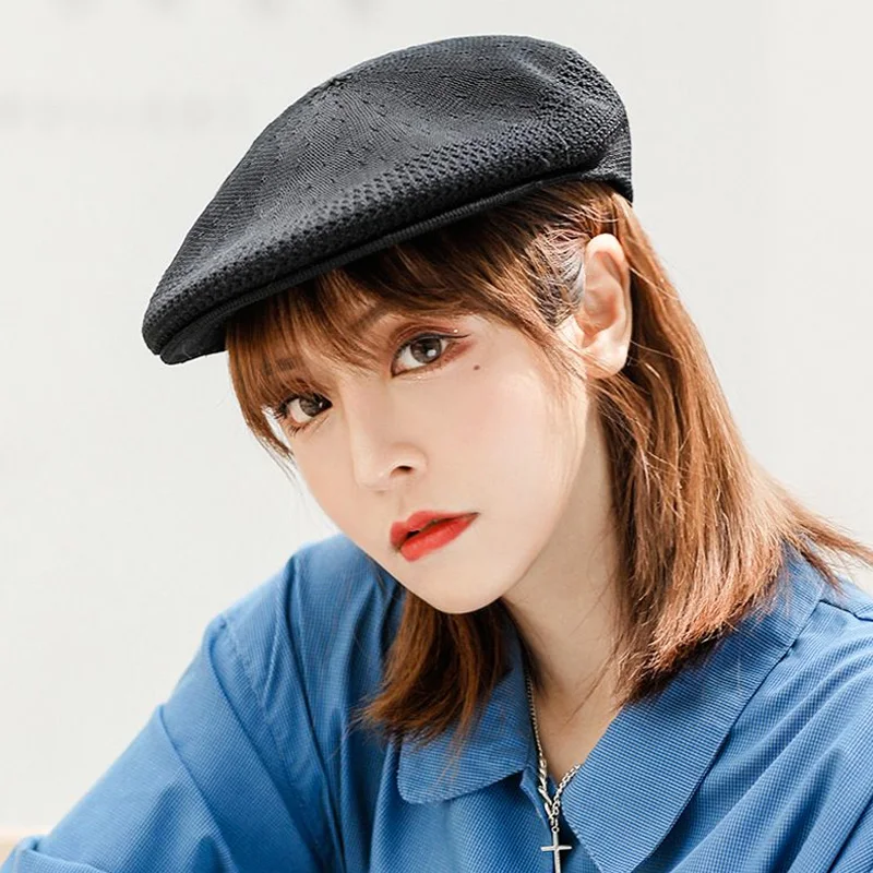 New Fashion Beret Hats for Women Men\'s Classic Beret Elegant Lady Casual Hat Cotton Berets Newsboy Octagonal Hats Painter Hats