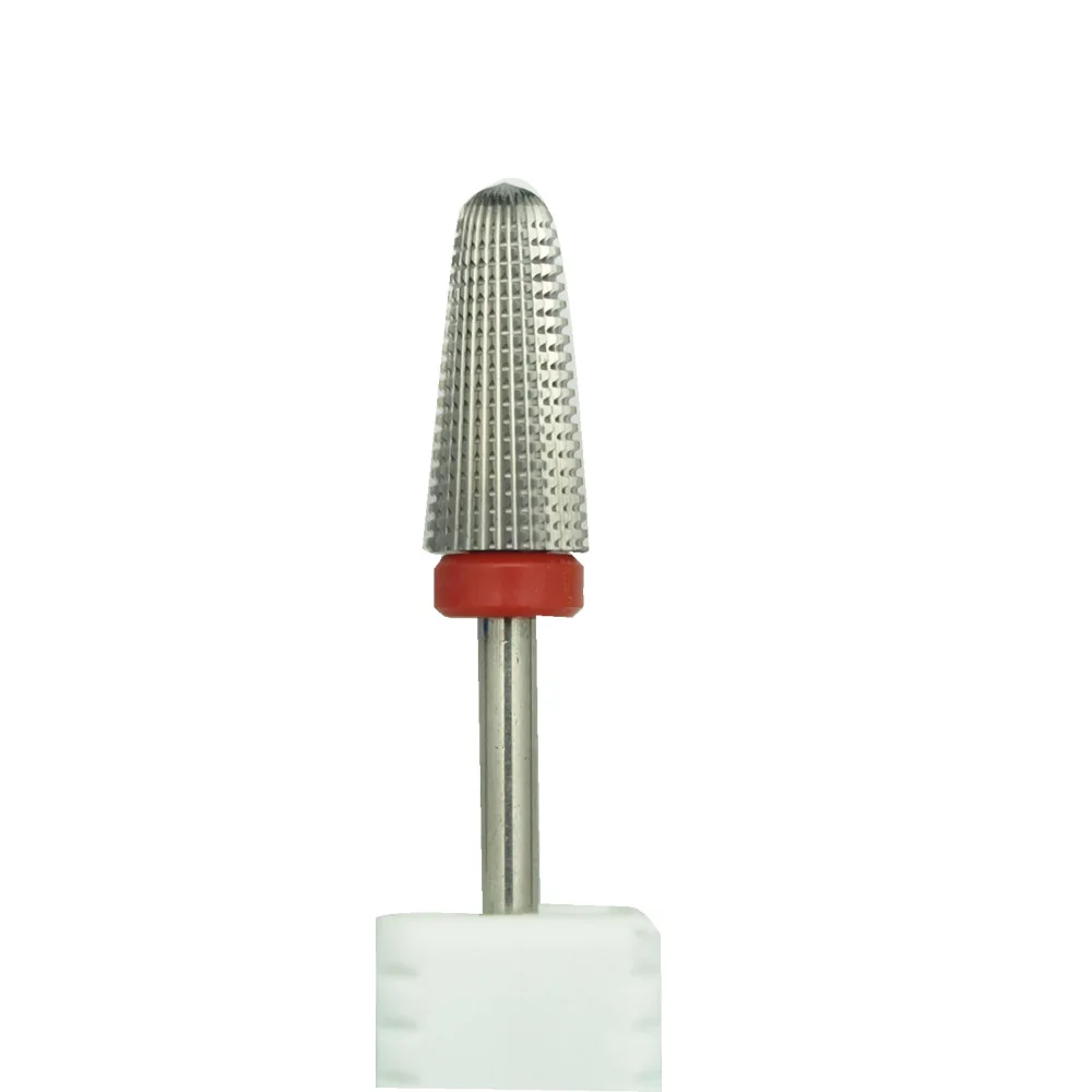 Neue! 5in1 Verjüngt Sicherheit Hartmetall Nagel Bohrer Mit Cut Bohrer Hartmetall Fräsen Cutter Maniküre Entfernen Gel Nägel Zubehör – Detail 13
