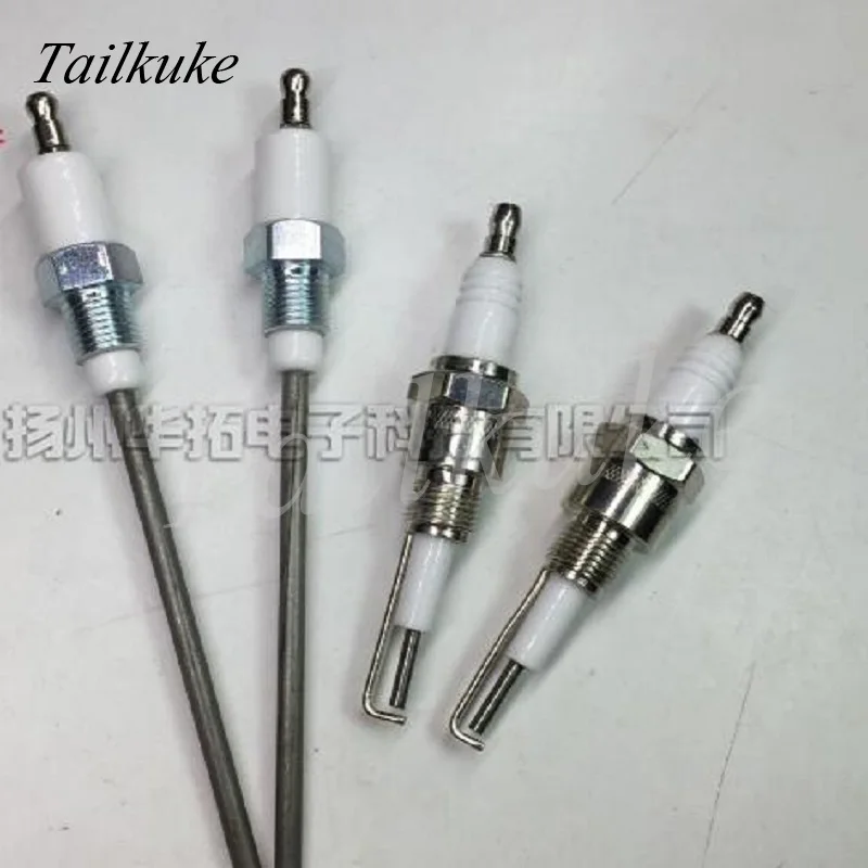 1 Piece 1/4 Screw Flame Detector M14 * 1.25 Boiler Burner Natural Gas Bipolar Ignition Probe Ignition Rod