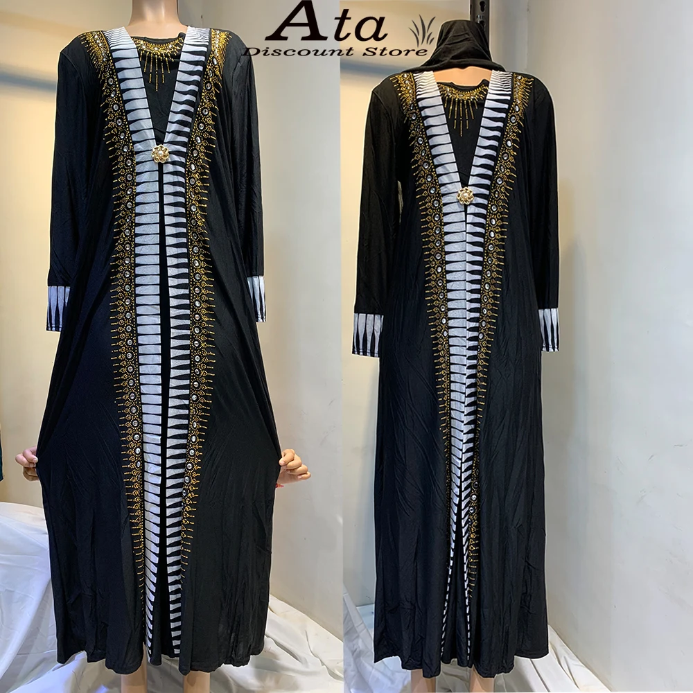 Abito lungo Femme Musulmane musulmano Abaya Dubai Islam caftano Marocain turchia Djellaba abito allentato nero Kimono prega abbigliamento donna