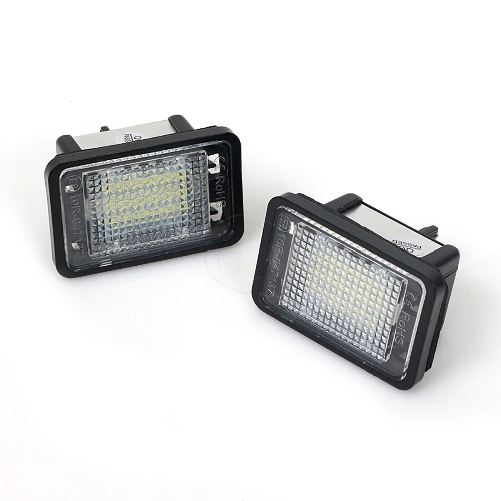 For Car 2Pcs LED License Plate Lights Error Free LED Number Plate Lamp For Mercedes Benz GLK X204 2007-2013 A2048200156