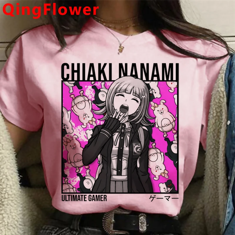 90s Ouma Kokichi T Shirt Men Danganronpa Mikan Tsumiki Anime Tshirt Danganronpa V3 Unisex Aesthetic T-shirt Hip Hop Top Tee Male