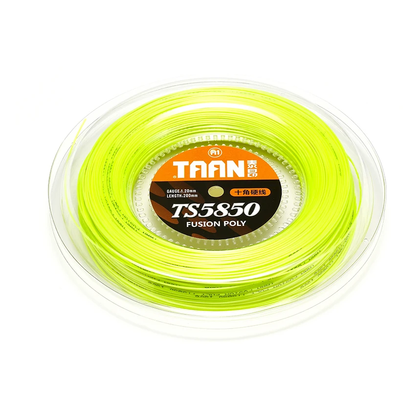 1 Reel TAAN 1.20mm TT5850 Tennis String Poly Cyclo Decagonal Fusion Polyester Gym Training Tennis Racket String 200m