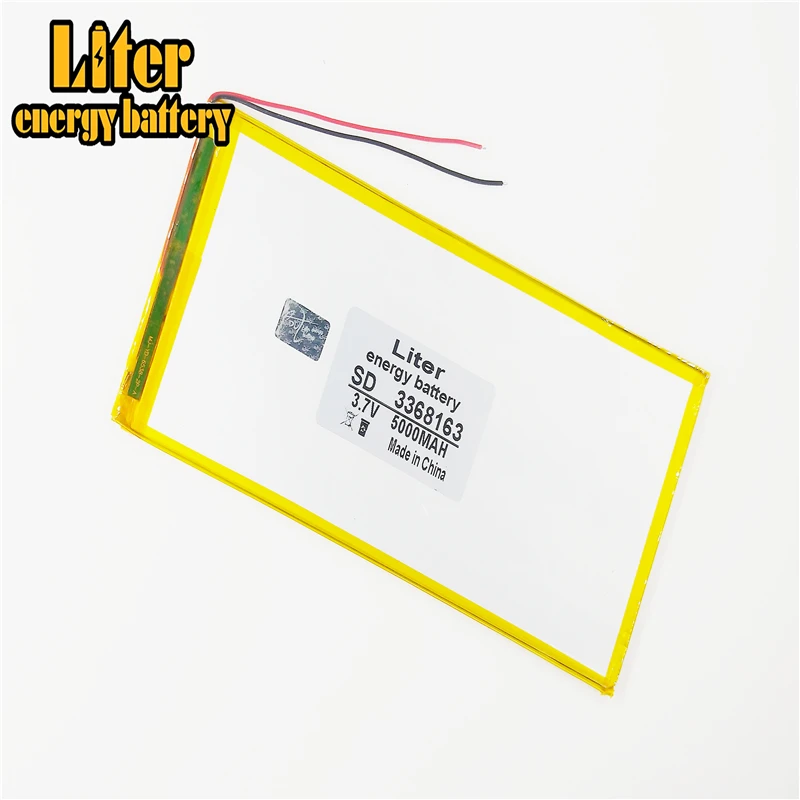 بطارية ليثيوم أيون بوليمر 3368163 ، 3.7 فولت ، 5000 مللي أمبير ، 3070160 ، قابلة للتخصيص ، CE ، FCC ، ROHS ، شهادة الجودة MSDS