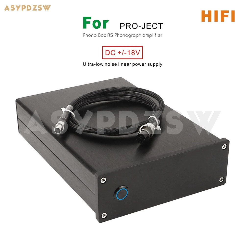 Ultra-low noise Linear power supply DC +/-18V For upgrade Pro-Ject Phono Box RS Phonograph amplifier