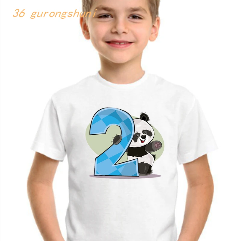 

number 2nd t shirt boys t shirts cute baby panda kids tshirt children’s clothing t-shirts tops for girls shirts children clothes