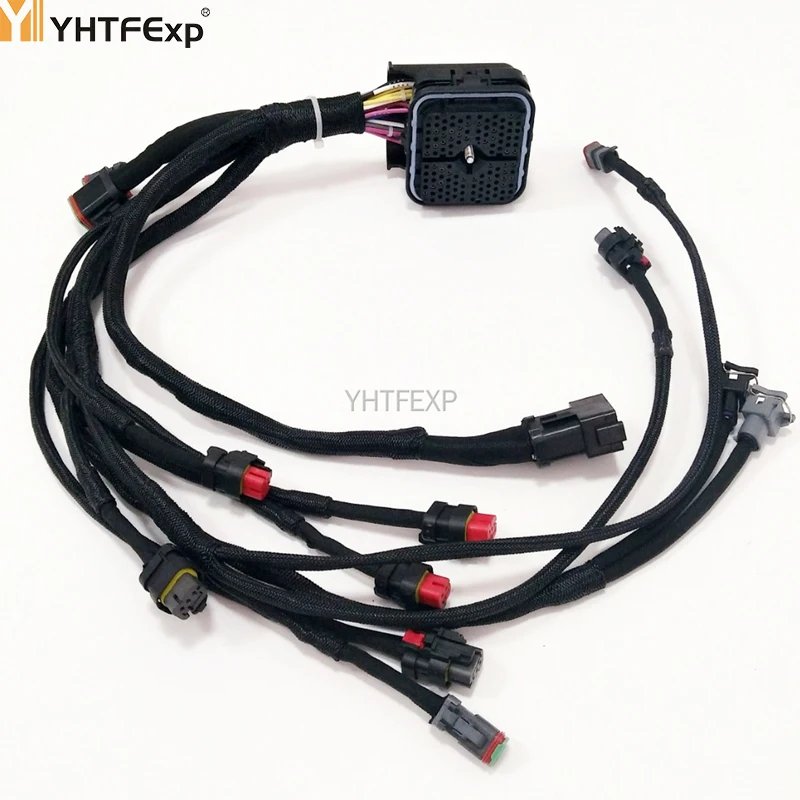 VANKEPARTS EXCAVATOR 329D ENGINE WIRING HARNESS C7 ENGINE HIGH QUALITY PART NO 381-2499