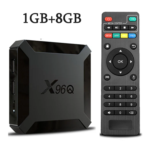 Hot X96Q Android 10.0 Snelle Smart TV BOX 2GB 16GB Allwinner H313 Quad Core 4K 2.4G Wifi Set-top box 1G8G Mediaspeler