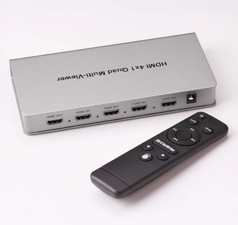 HDMI 4x1 Quad Multi-Viewer Seamless HDMI Switch Screen Splitter With Remote Control 4 In 1 Out HDMI Switch With 5 Display Modes