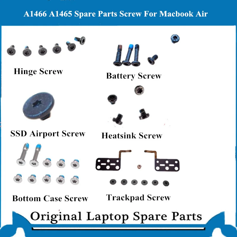 

Wholeset Screw for Macbook Air A1466 A1465 A1370 A1369 Battery Logicboard Trackpad Heatsink Screw