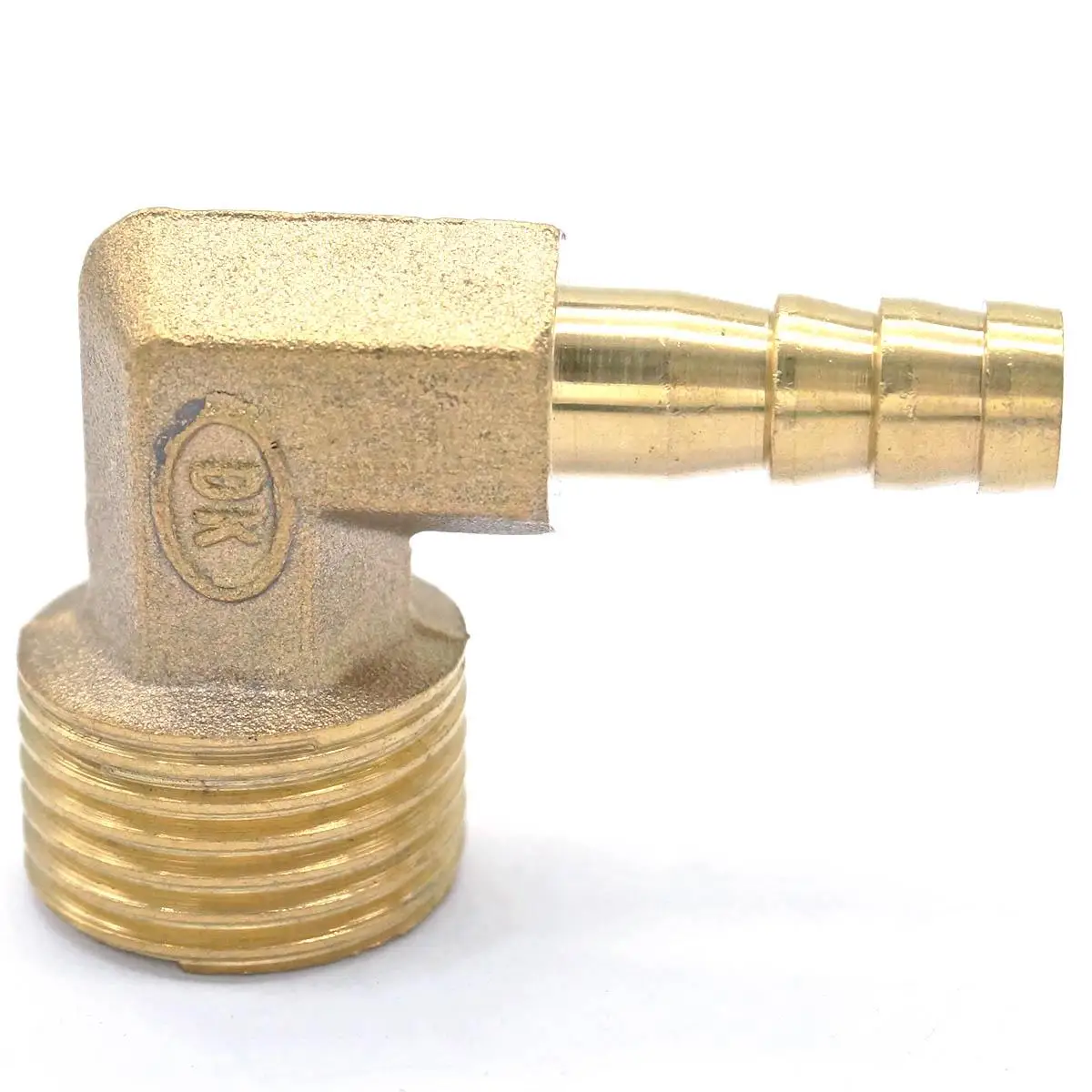 

LOT 2 Hose Barb I/D 8mm x 1/2" BSP Male Thread Elbow Brass coupler Splicer Connector fitting for Fuel Gas Water