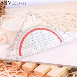 Vividcraft Functional Plastic Triangle Ruler Patchwork Measurment Kids School For Patchwork Angle Tools Stationery Ruler Re X1V2