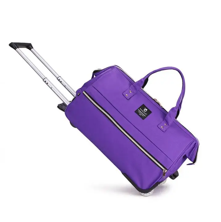 women hand carry on Luggage backpack bag rolling luggage bags for  travel Trolley Bags on wheels Suitcase women wheeled backpack