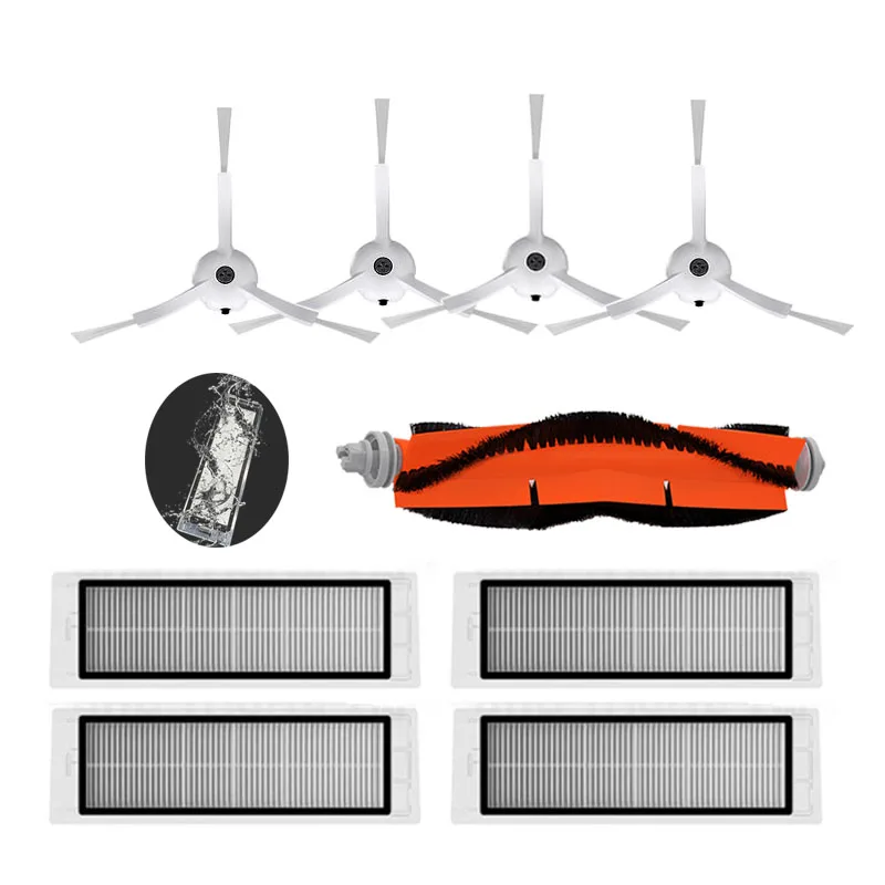 เครื่องดูดฝุ่นหุ่นยนต์หลักแปรงด้านข้างHEPA FilterสำหรับXiaomi Miijia Mi 1 S Roborock S50 S55 S51 S6 Maxอุปกรณ์เสริมอะไหล่