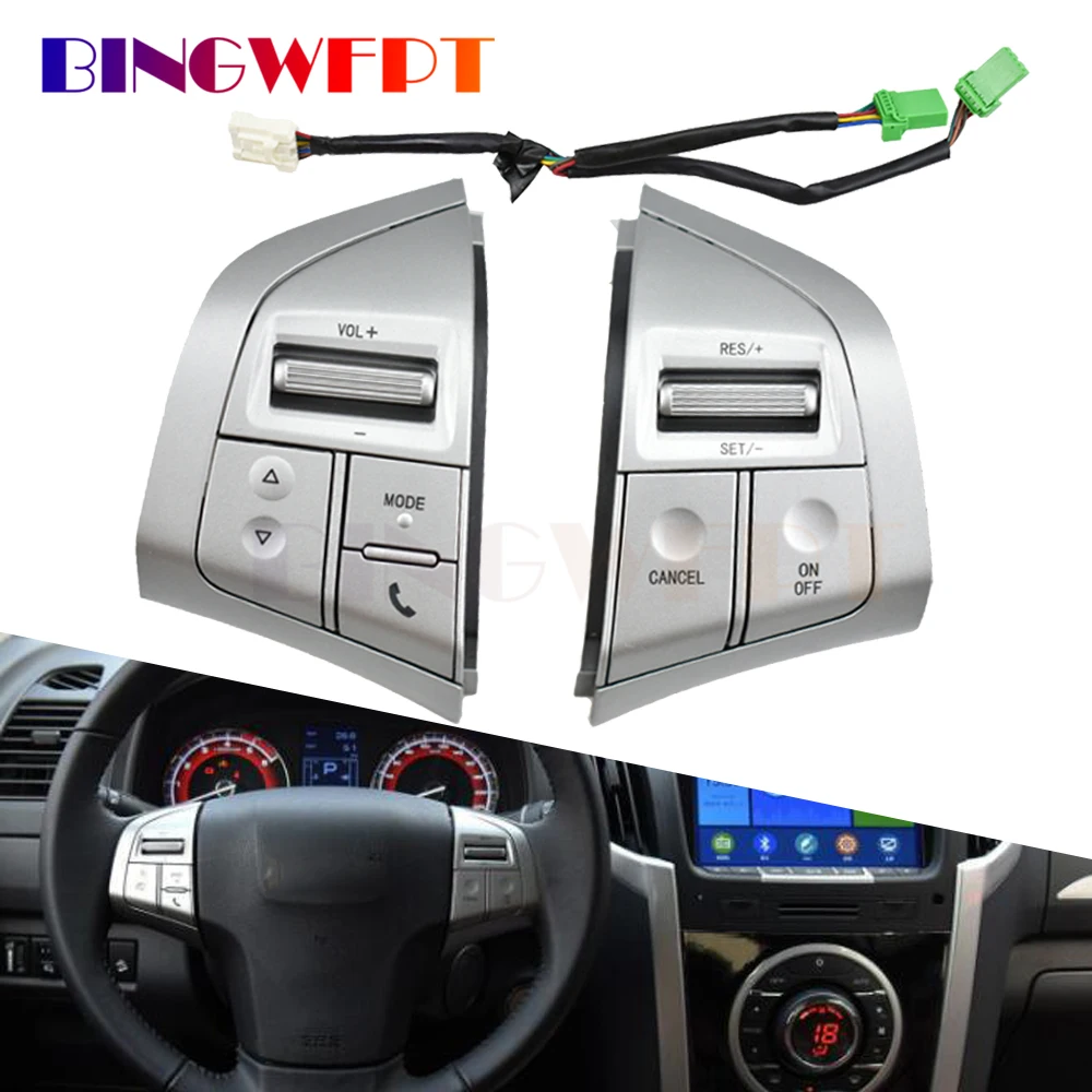 Multifunction Steering Wheel Audio Volume Switch Music Telephone Control Switches For Isuzu D-Max 2015 2016 2017 2018 DMAX