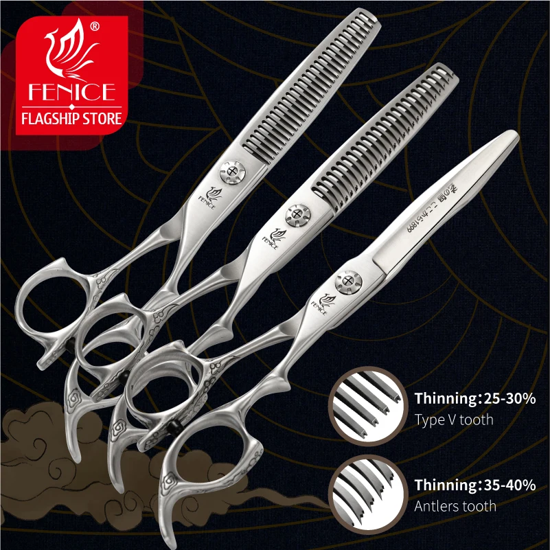 

Fenice JP440C 5.5/6 inch Professional Hairdressing Scissors Barber Scissors Set Hair Cutting Thinning Shears Scissors