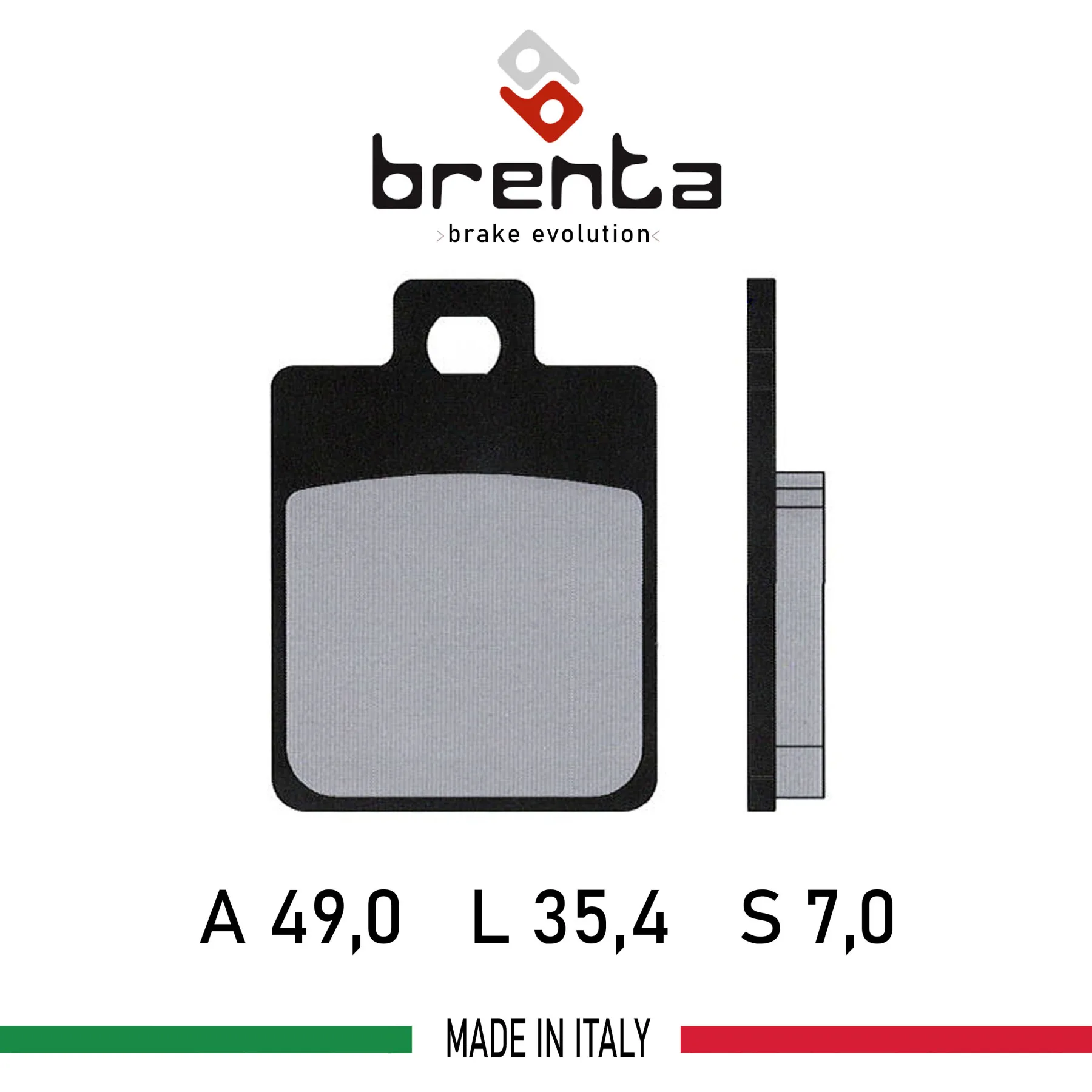 Brenta for GILERA DNA/SKP/Stalker/ Runner 50/125/180/ Fuoco 500 FT3014-FA260 Motorcycle-Scooter Brake Disk Pad Organic (!Rear!)