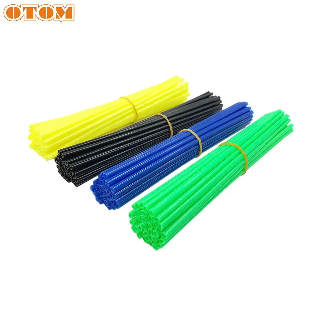 OTOM Universal Motorcycle Dirt Bike Wheel Rim Spoke Skins Covers Wrap Tubes Decor Protector 72 Pcs For KTM Yamaha Honda Kawasaki