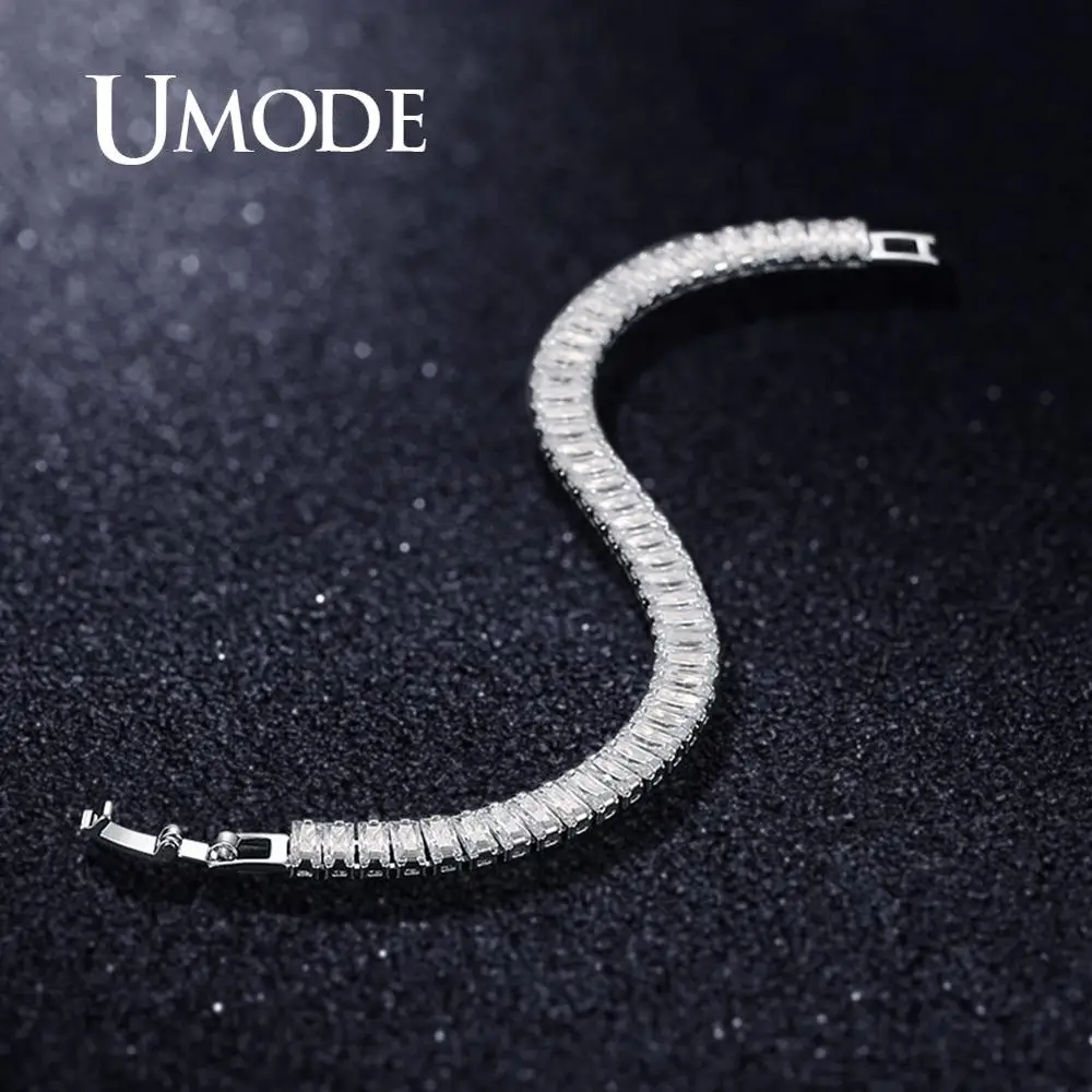 UMODE Friends Bracelets for Women Men Bracelet Luxury Tennis Bracelet Ladies Bangles Designer Jewelry Femme Copper Zircon UB0182