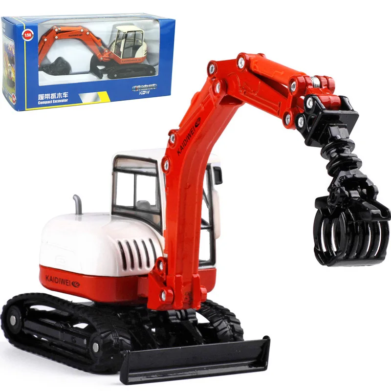 

1:50 alloy Crawler Log Grabber model,hot-selling new wood grabbing machine engineering vehicle toy,wholesale