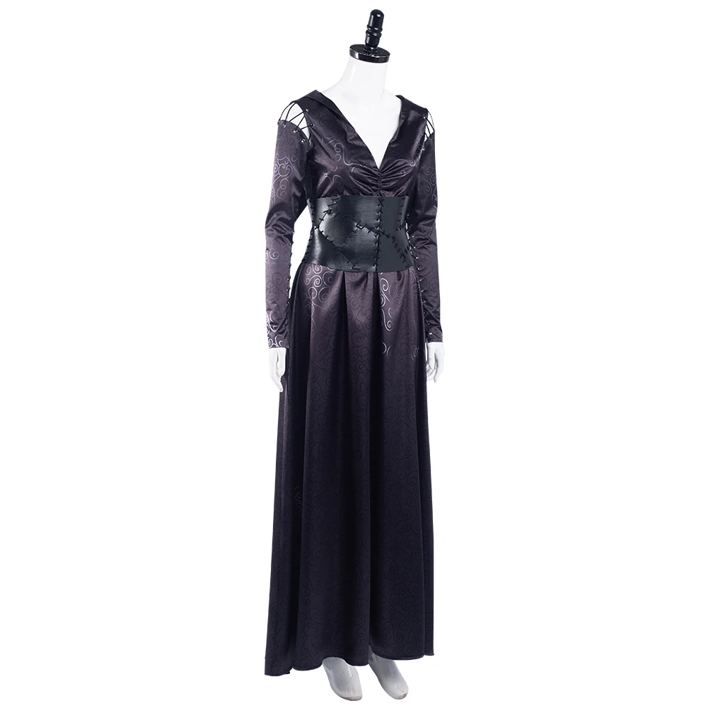 Bellatrix Lestrange Cosplay Kostüm Halloween Karneval Kleid Anzug