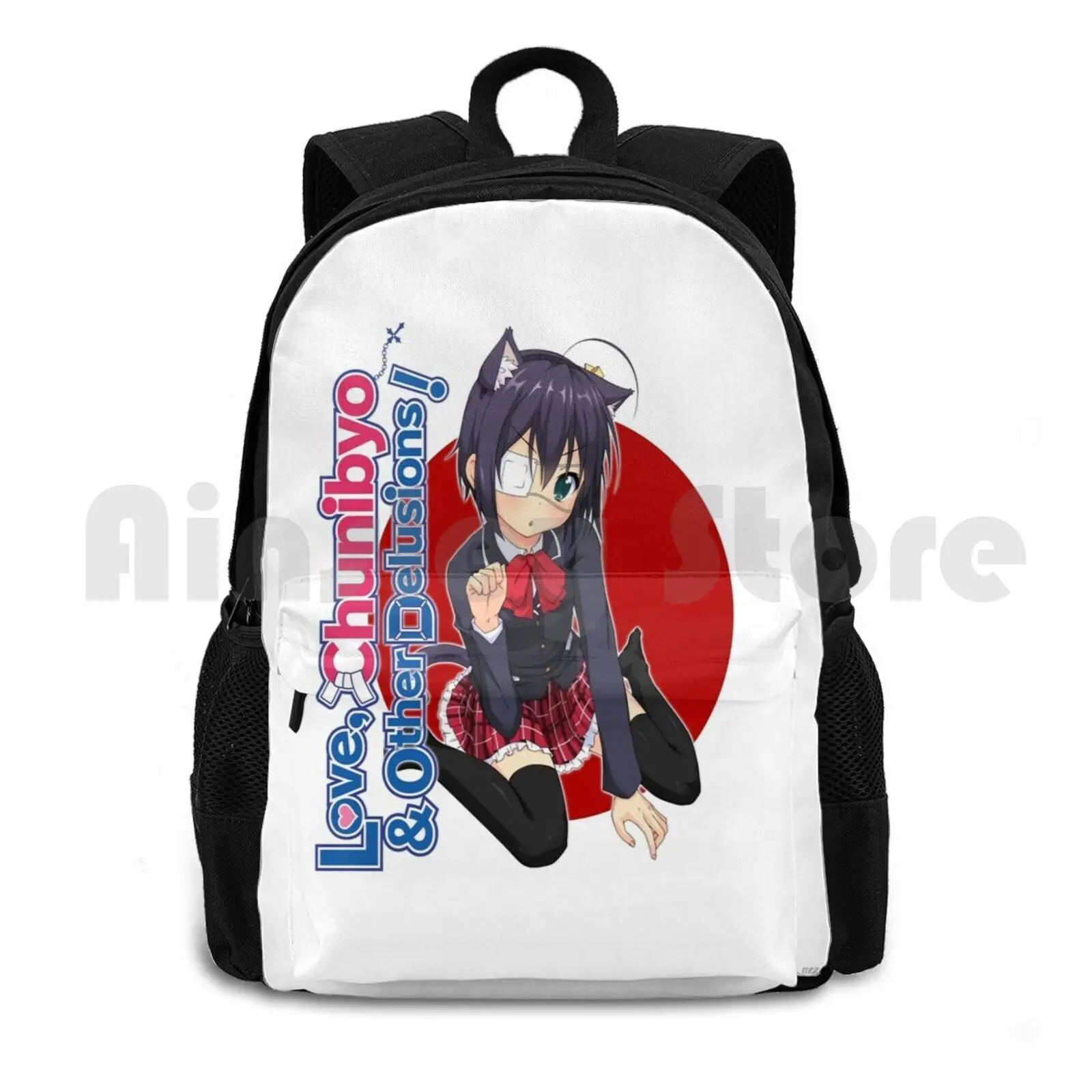 

Love Rikka Chan And Other Delusions Outdoor Hiking Backpack Waterproof Camping Travel Kawaii Japan Rikka Cosplay Anime Manga