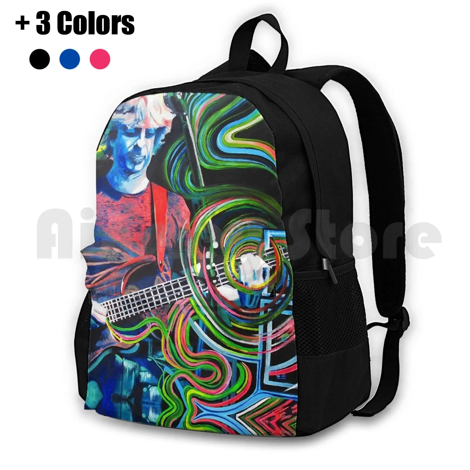 Fr0nt R0w en Alpine Valley mochila de senderismo al aire libre, impermeable, Camping, viaje, rollo de arte y rollo, Phan Art Jam Band Art Mike