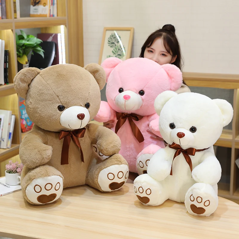 

High Quality Toy Cute Cartoon Sitting Teddy Bear Plush Toys 35/50/60cm Stuffed Plush Animals Bear Doll Birthday Gift For Girl