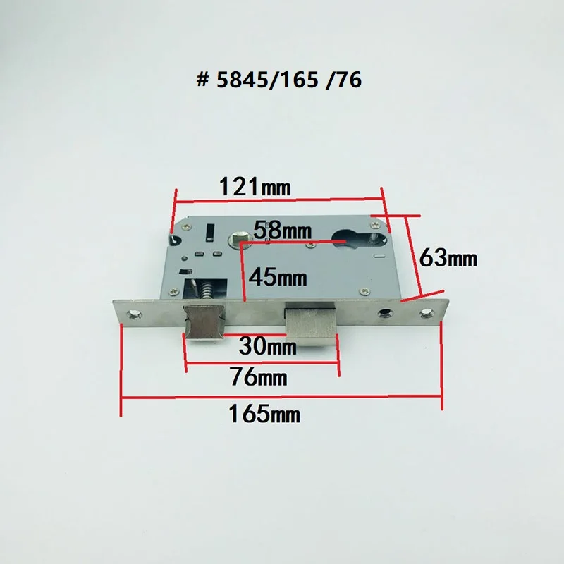 5845/5850  University  Mortise Heavy Spring Lock Body Bedroom lock Body Indoor Lock fittings Home hardware Lock Fittings