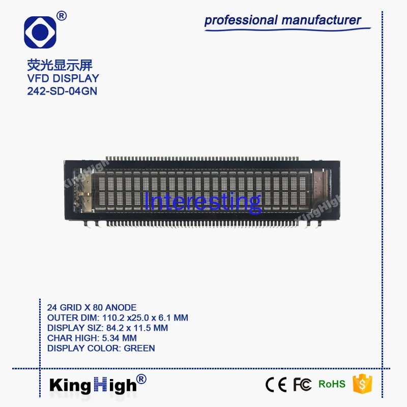 Futaba VFD LCD Display Fluorescent Display Tube Electronic Screen Provide Original Model