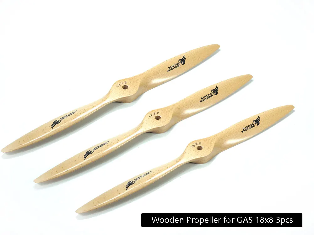 

DW Hobby Wooden Propeller 12" 13" 14" 15" 16" 17" 18" 19" 20" Zelkova Material Blade for RC Nitro Engine RC Airplane Propellers