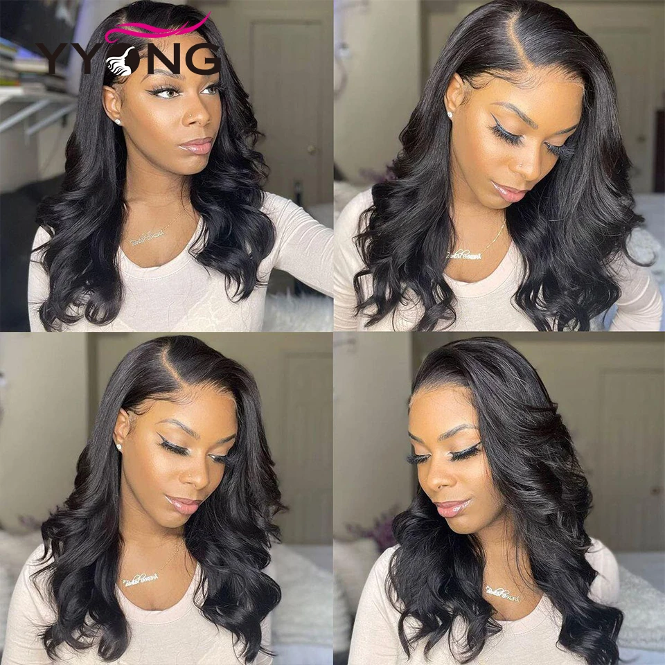 Yyong Braziliaanse Body Wave 360 Kant Frontale Sluiting Met Bundel Remy Human Hair 3 Bundels Met Sluiting Natuurlijke Kant Frontale