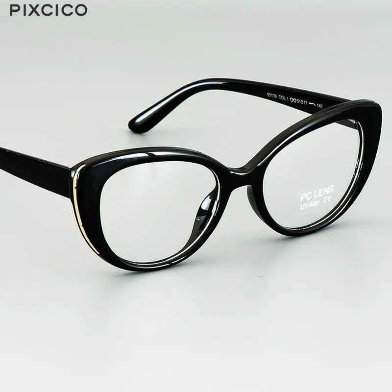 R45677 Pixcico Cat Eye Reading Glasses Women  Optical Fashion Computer Glasses +50 +100 +150 +200 +250 +300 +350