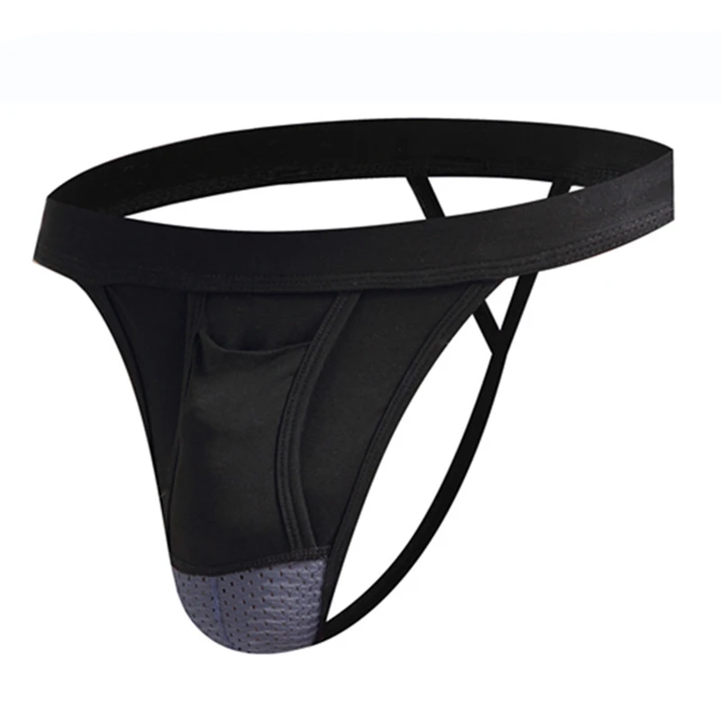 Sexy Mesh Breathable Underwear Thongs Men Jockstrap Penis Pouch Jocks G String Elastic Waistband Underpants