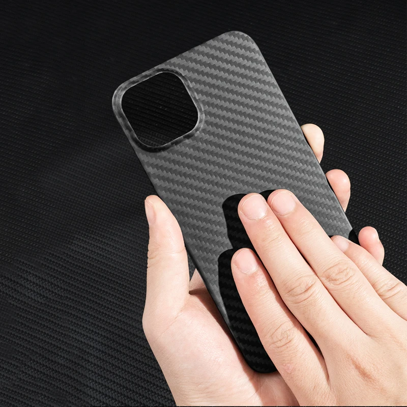 Real Carbon Fiber Phone Case for iPhone 14 13 Pro Max Ultra Thin Anti-fall Carbon Fiber Hard Cover 14 Plus Cases