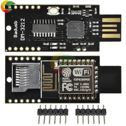 Ziqqucu Badusb ATMEGA32U4 ESP8266 ESP-12E Virtual Keyboard Module for Arduino Badusb TF Card Module With Memory Card Slot module