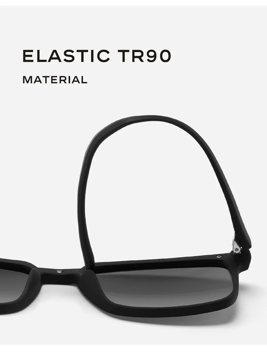 CAPONI Polarisierte Sonnenbrille Frauen Fashion Square Schwarz Shades Sonnenbrille Linsen Unterstützung Angepasst Myopie Rezept CP6199 – Detail 6